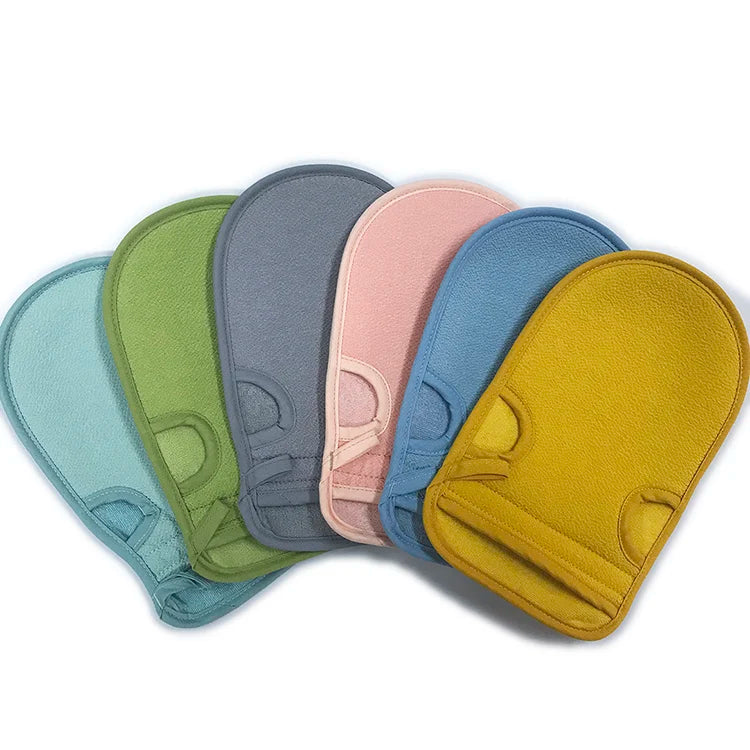 100% Natural Viscose Exfoliating Mitt Bath Gloves Men Body Cleaning  Exfoliant En Soie Korean Glove