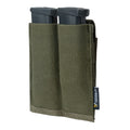 IDOGEAR Tactical Ranger Green Elastic Double Magazine Pouch Carrier MOLLE Mag Pouch for 9mm Mag