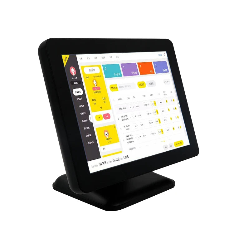 TouchDisplays Windows 10 OEM Cashier Machine Wall Mounted bar Cash Register Machine Gas Station Pos System with Card Reader
