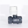 Tonheflow 1 1/4" DN32 Reduce Port 26mm 2-way 2pcs 12v 24v Plastic PVC Motorized Ball Valve