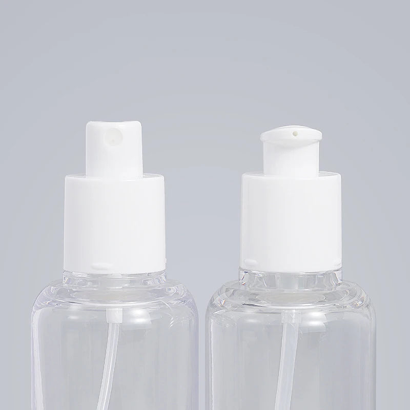 Stock 30ml Serum Dropper Bottle 100ml-200ml Press Lotion Spray Transparent Thick Wall PET Split Bottle