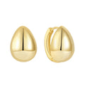 YILUN Gold Plated Teardrop Huggie Earrings Luxury 925 Sterling Silver Fashion Hoop Huggie Earrings for Women