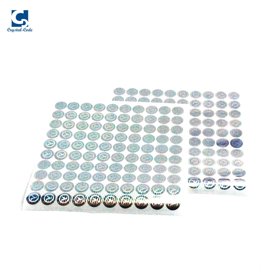 Laser Stickers Sheet Custom Ordinary Eagle Handicap Hallmark Double Color for Golden Case Carving Gold Printed Hologram Sticker