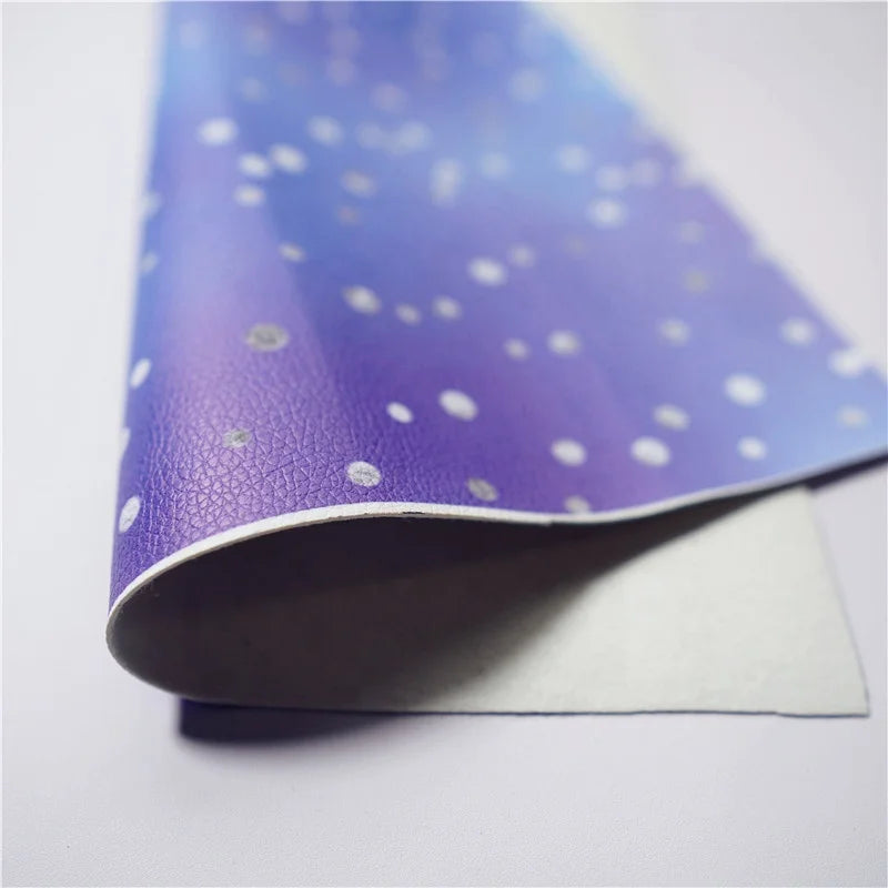 Low MOQ 100%Vinyl Leather Custom Printed Synthetic Pu Leather Sheets Textured Vinyl Fabric 550gsm for Bags