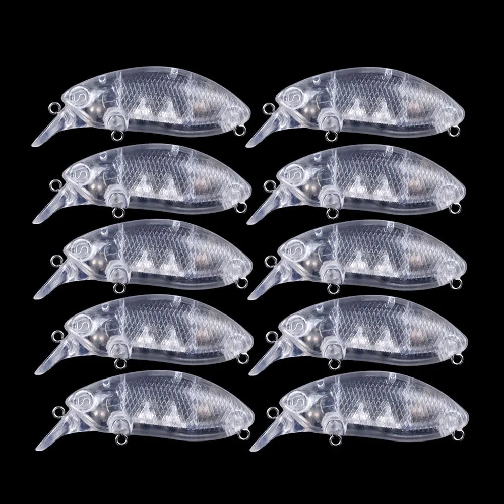Wholesale CB039-0 6cm 8.3g Artificial Hard Bait Unpainted Blank Crankbait Fishing Lures