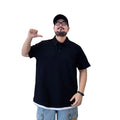 Custom High Quality Fat Guy  Men's Quick Dry Breathable Anti Shrink 3D Embroidery Golf Polo