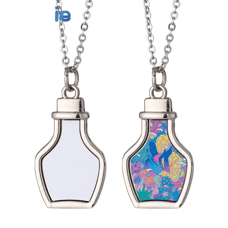 20%OFF Valentine's Day Gift Necklace Drifting Bottle Necklace Sublimation Necklace
