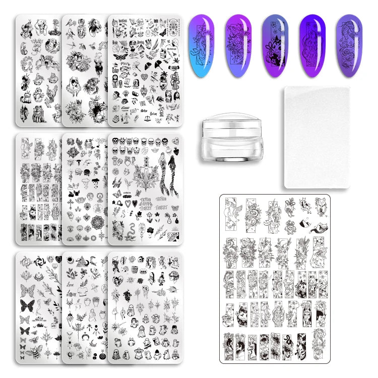 Personalized Pattern Nail Art Transfer Plates Nail Beauty Stamping Steel Plate Wholesale