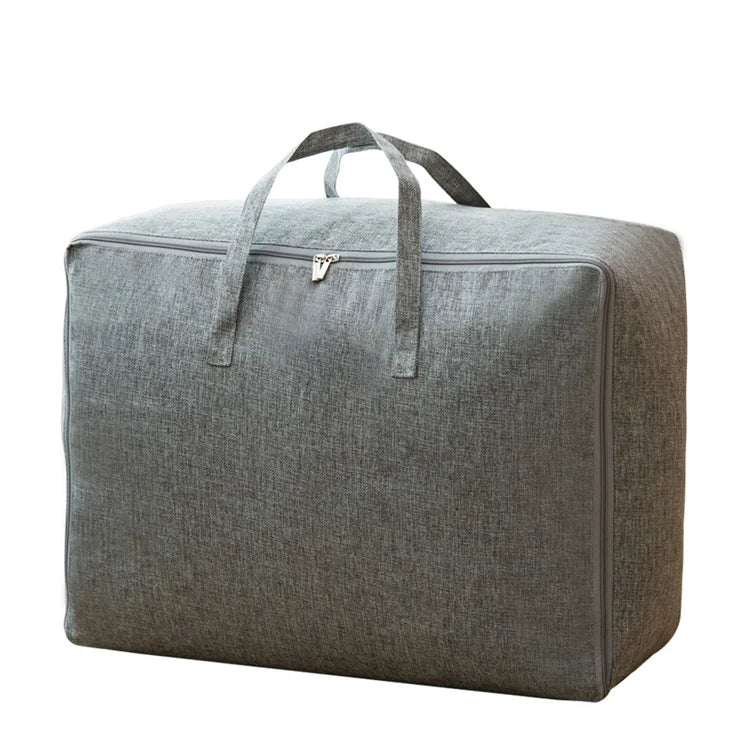Hot Sale Cotton Fabric Travel Packing Cubes 3-Piece Set Custom Logo Solid Color Zipper Closure Fashionable Letter Pattern Bag