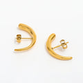 JOOLIM Jewelry High End Polish Simple Geometric Earring Pointy Earring Stainless Steel Jewelry Factory Supply Customize Jewelry