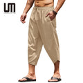 OEM New Trending Products Summer Men Fashion Clothing Street Casual Solid Color Cotton Linen Short Pants