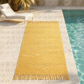 Luxurious 100% Cotton Jacquard Embossed Beach Towel  Woven Tropical Super Absorbent for Bath Home Luxury Towel Durability