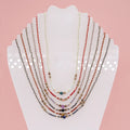 Non Tarnish Bohemian Style African Choker Gallstone Miyuki Seed Beads Necklace Chain