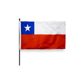 3x5 Ft Double Sided Portable Square Chilean Flag Nylon Header Fade Resistant Fiberglass Sublimation Digital Printing Hanging