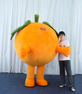 Inflatable Orange Costume Fruit Mascot Costume for Adult Cosplay