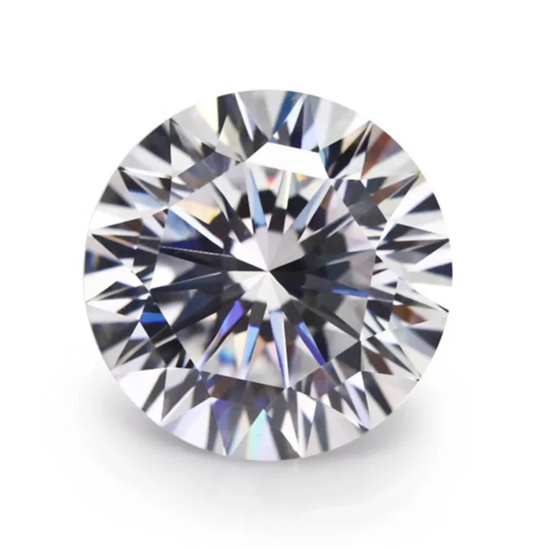 GRA Certification D EF White Round Shape Brilliant Cut Loose Moissanite 1ct 3ct 6ct Good Quality Synthetic Moissanite Diamonds