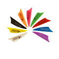 Archery 1.75" Shield Shape Plastic TPU Vanes With Custom Logo Arrow Fletching for DIY Arrow Shaft Archery Hunting