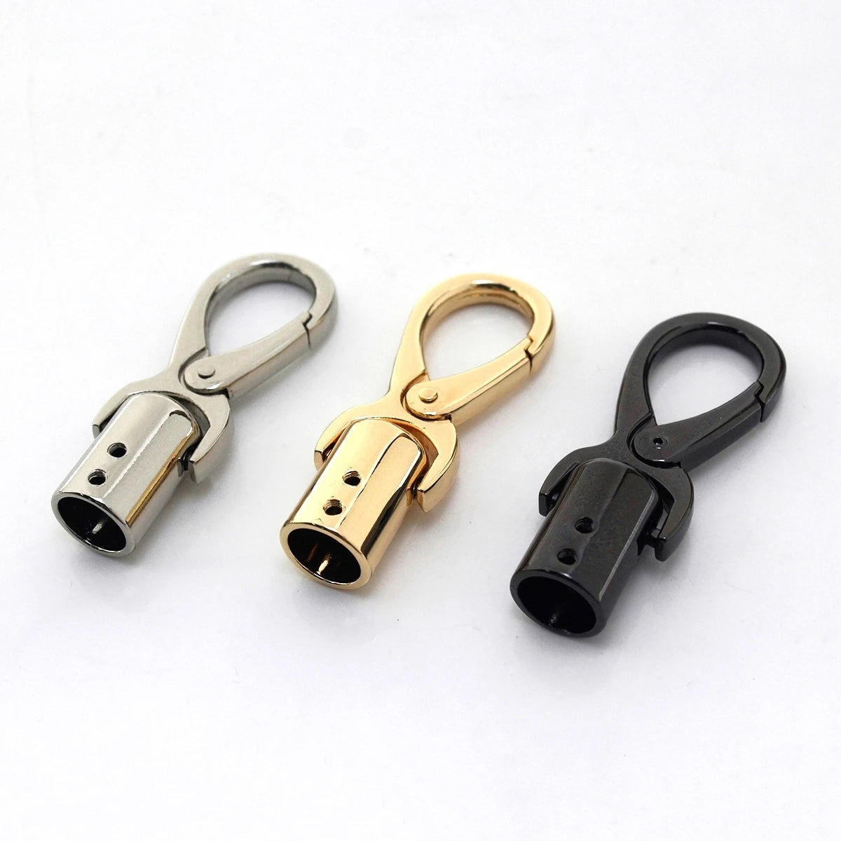 Cloxy Metal Bag Hardware Accessories 65mm Spring Clasp Hook Screw Bell Hook Buckle for Bag Strap Chain Tassel Cord End Snap Hook