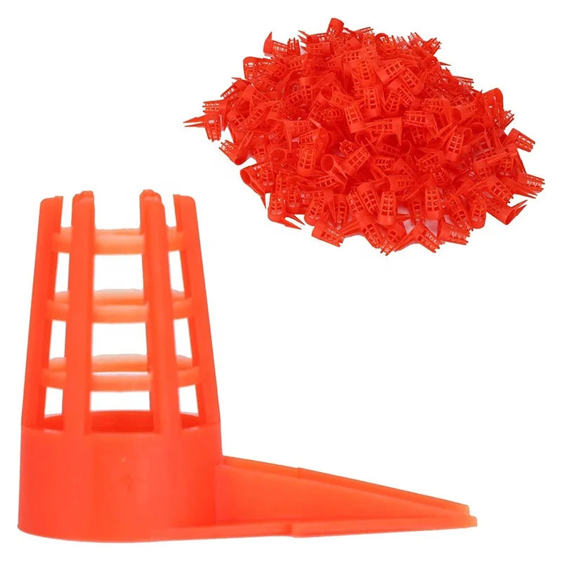 60pcs Bee Queen Cap Honey Bee Comb Push-in Queen Cell Protectors Plastic Beekeeping Tools Queen Rearing Cage for Beekeeping