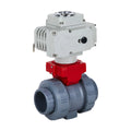 China High Quality 1/2inch to 1-1/2inch Plastic Motorized Ball Valve DN15 to DN40 CPVC Electric Ball valve with Double Union