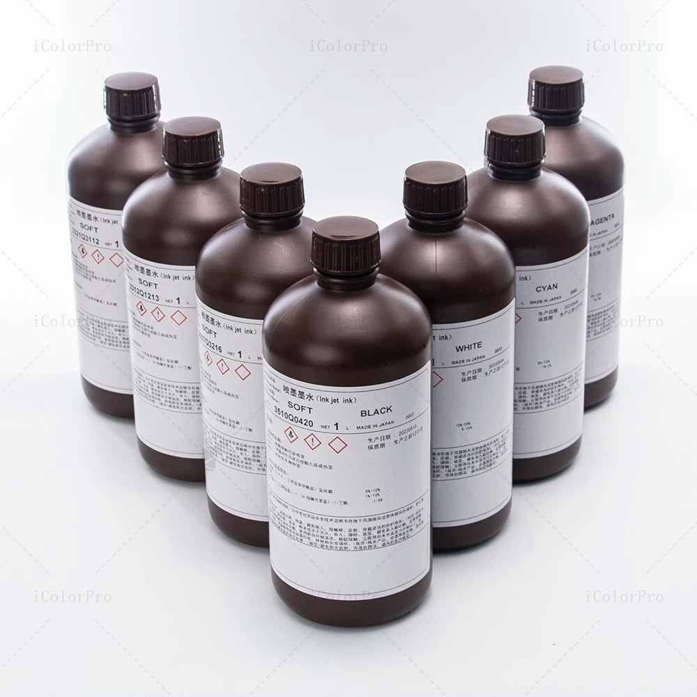 Long Lasting TOYO Soft UV Printing Inks for Soft Signage Gen5 Gen5i Printheads Inks for Printers