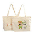 Bags Black White Blank Cotton Canvas Tote Bag with Custom Printed logo Long Handle Shopping Bag