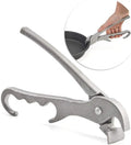 Pizza Pan Gripper for Deep Heavy Duty Cast Aluminum Pan Tongs for Pulling Hot Oven Dish Tray Clip