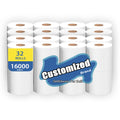 Embossed Customized Virgin Wood Pulp 12 16 24 48 Rolls Packs Mega Packs Toilet Paper Roll for Home