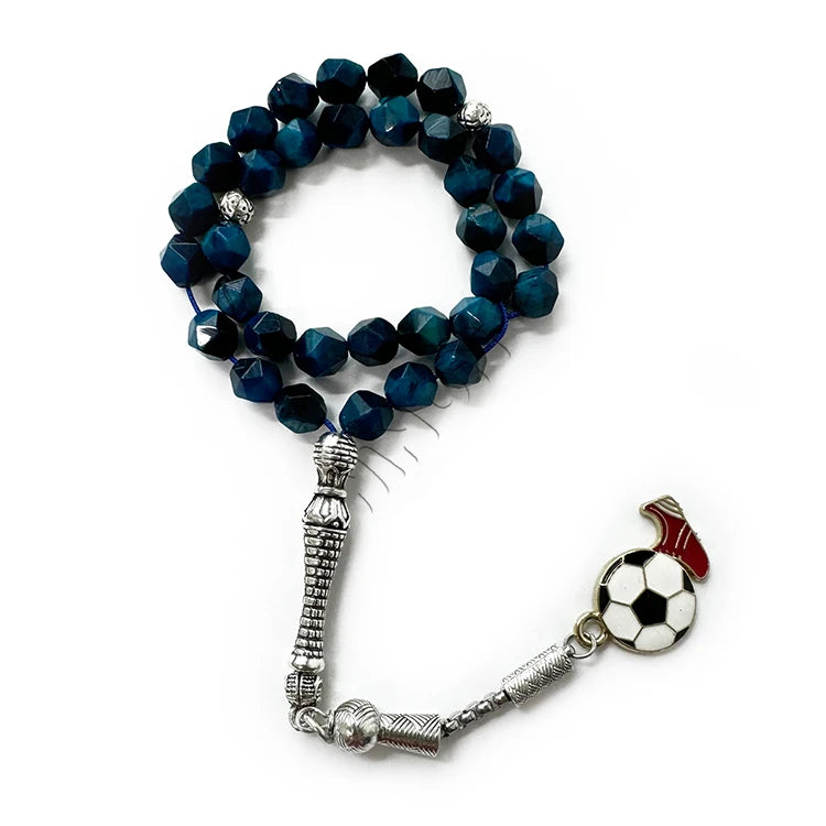 Natural Tiger's Eye Gold Plated Beaded Bracelet Prayer Beads Religious Islamic Gift From China/GUA Stylish