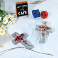 Diy Drop Glue Mold Double Heart Cross Silicone Mold Valentine's Day Pendant Wall Decoration