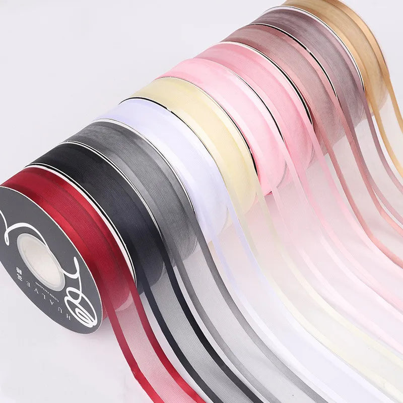 Zexwrap Organza Ribbon Gift Wrap Handwork Diy Silk Ribbon Bow for Wedding Birthday Decorations