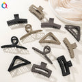 QIYUE Metal Matte Back Head Plate Hair Catch Clip High-end Sense Hairpin Shark Clip Hair Accessories