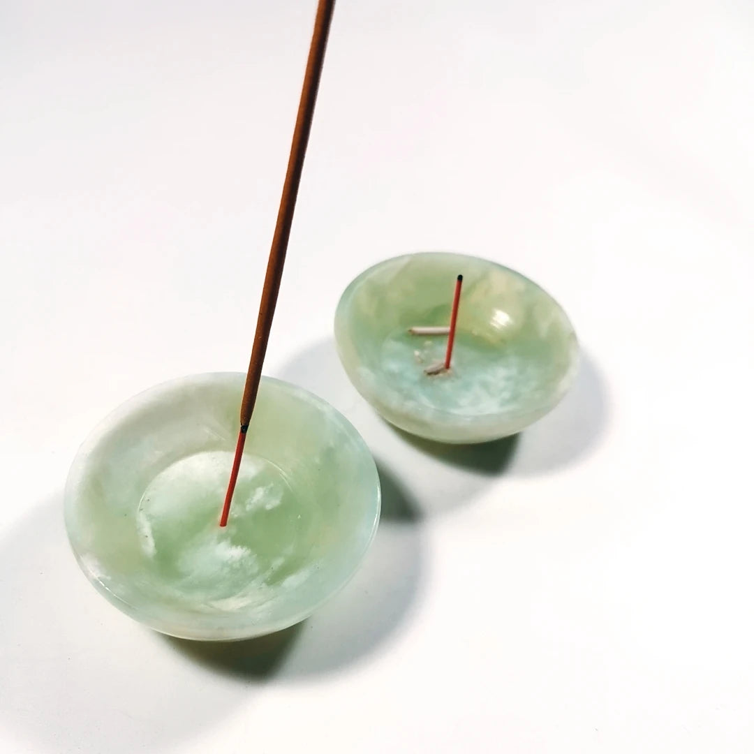 DIY Crystal Bowl New Jade Customize Wholesale Natural Incense Holder for Gift Natural Crystal