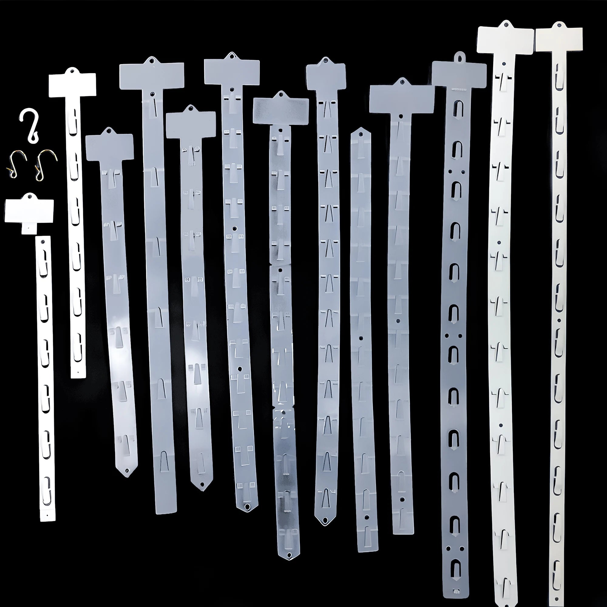 Free Sample Best Seller Supermarket Hanging Display Hang Strips Plastic Clips Stripsss Pp Plastic Display Clips Stripsss