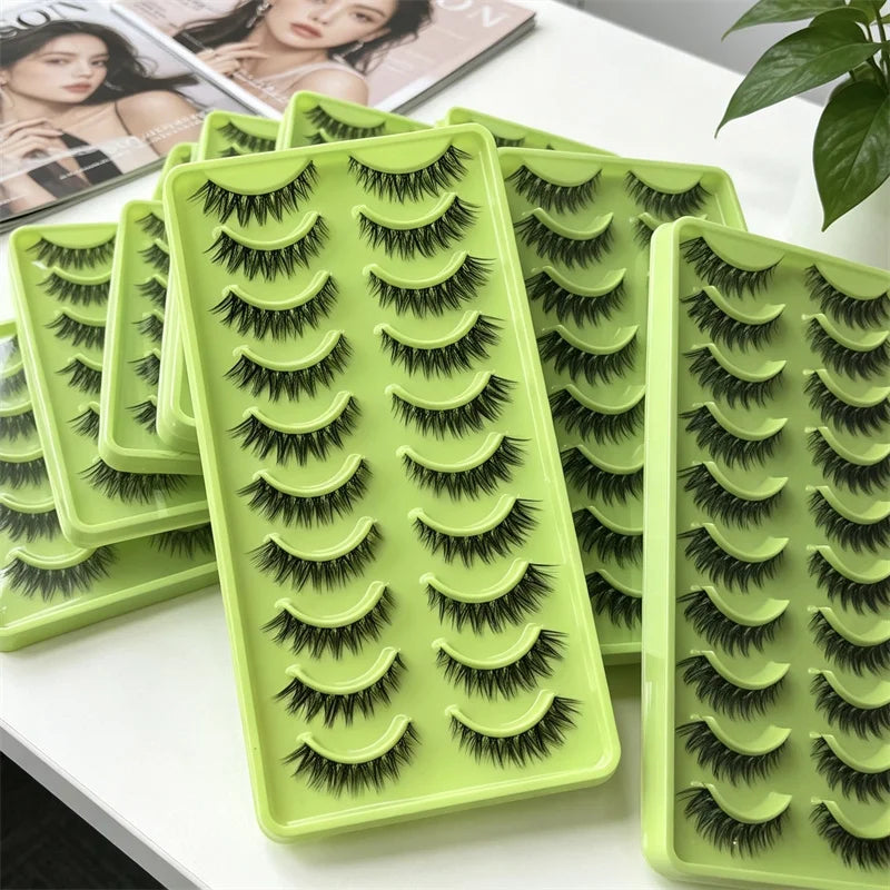 Handmade Little Devil 3D Dramatic Super Fine Eyelashes Synthetic Hair Custom Packaging False Lower Under Lashes