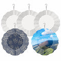 Sublimation Wind Spinner 8 Inch Blank  Free Shipping  Double Side Spinners Aluminum Metal 8inch Sublimation Wind Spinner Blanks