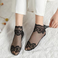 3 Pairs/set Designer Female Lace Socks Summer Thin Low-Top  Lace Sock Stockings Invisible Women Socks