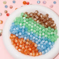 15 Colors Resin Round Beads Loose Beads Diy Handmade Material for Bracelet Jewelry Making Accessories 10 Pcs One Pack
