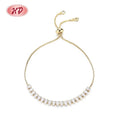 Small Transparent White Square Splicing Ladies 18K Gold Plated Luxury Brand Bracelets Jewelry Accessories Bracelet