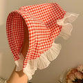 2024 Countryside Girl Lace Bandana Scarf Hair Kerchief Headband for Outdoor Scenes