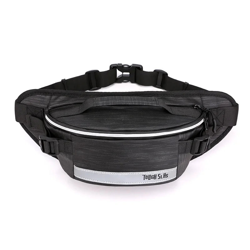 Factory Direct Sales of the New Fashion Outdoor Running Personal Waist Bag Reflective Strip Chest Bag Anti-theft Mobile Phone