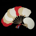 FAREA Traditional Chinese Customized Style Nature Rice Paper Fan Hand-painted Calligraphy Antique Fan Chinese Classical Fan