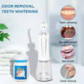 H2ofloss 300ml Whitening Water Dental Flosser Set Includes Home Use Whitening Tablets 30 Count  for Effective Cleaning