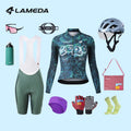 LAMEDA ODM Hign End Men Women Pro Team Custom Sublimation Wear Bib Cycling Jersey Set Mtb Cycling Jersey Cycling Wear