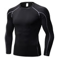 Fitspi Wholesale 3d Compression T Shirt Men Running Shirt Men Sport Long Sleeve Gym Clothing Fitness Top Quick Dry Dropshipping