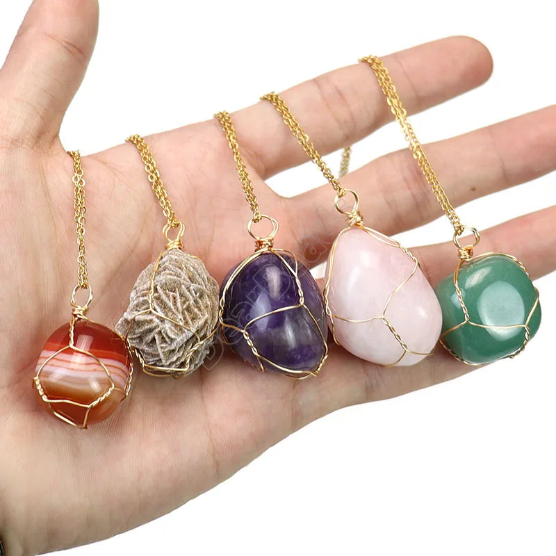 10-30mm Natural Freeform Nugget Crystals Wire WrapIrregular Shape Stone Pendants Gemstone Pendant for NECKLACES Jewelry Making