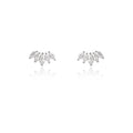 Popular Iced Out Jewelry Stud Earrings Stainless Steel Zircon Earrings for Women