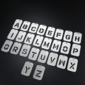 Last Name English Letter Hollow Out DOG TAG Nameplate Necklace Male Pendant Simple Couple Single Pendant
