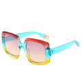 Best Selling Multicolour Oversized Frame square Thick Frame Women's Man UV Protection Trendy Outdoor Sun Shades