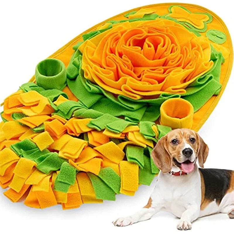 Dog Puzzle Toys Snuggle Mat Puppy Interactive Slow Feeding Activity Mats Enrichment Pet Foraging Snuffle Mat